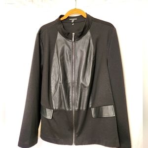 SALE 4 for $59 FASHION BUG KNIT & FAUX Leather jacket.
